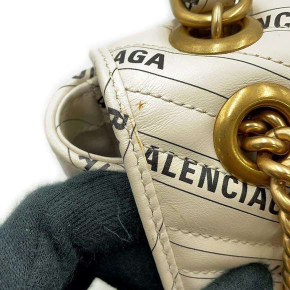 Gucci GG Marmont The Hacker Project Shoulder Bag White - Picture 10 of 14